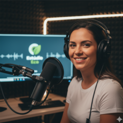 Foto de Maria Oliveira no Estúdio Eco